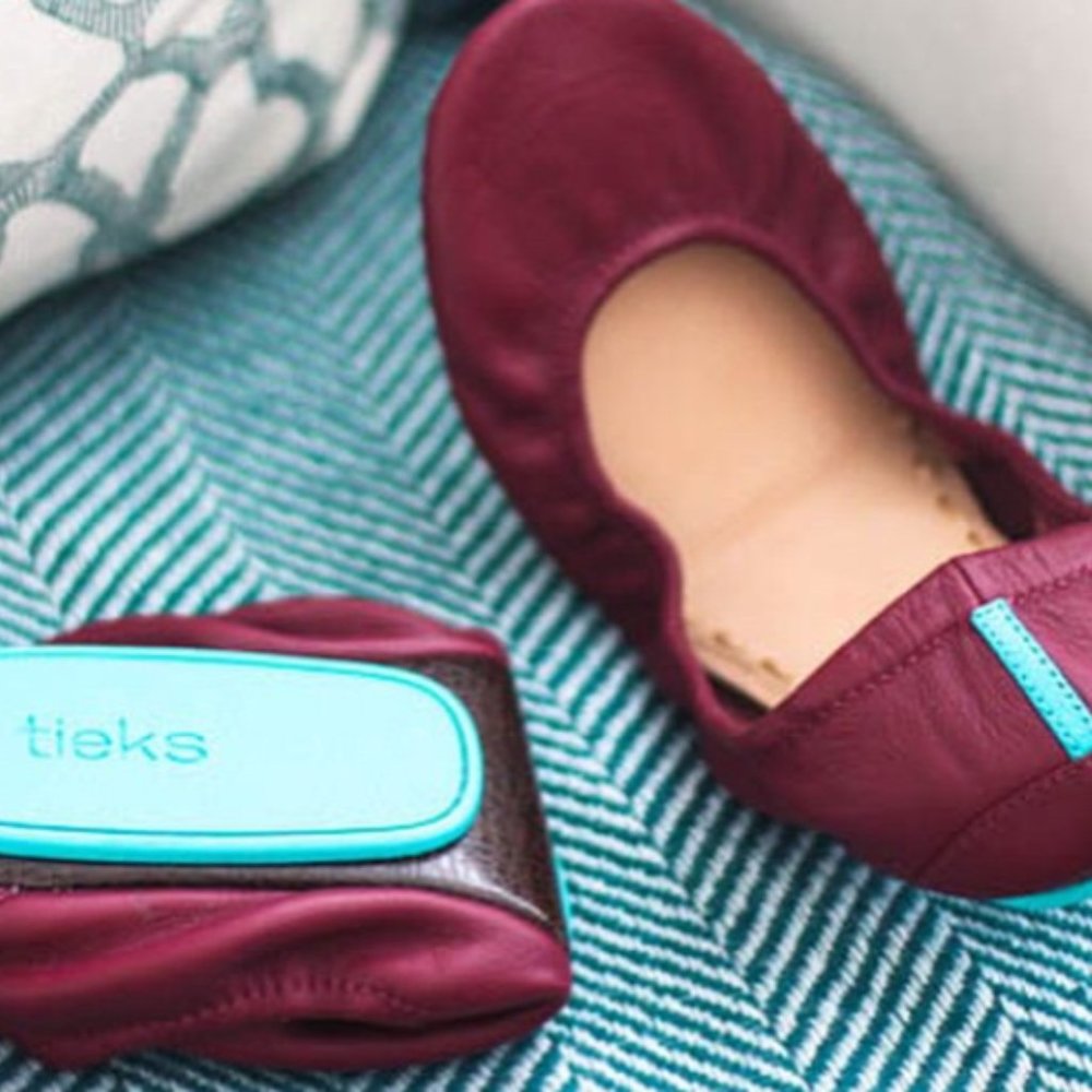 Tieks burgundy in box new